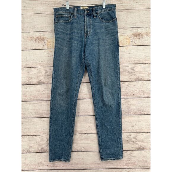 Madewell Relaxed Taper Leg Jeans Women's Size 32x34‎ Blue Medium Wash Denim - Picture 1 of 15